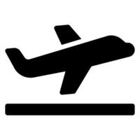 departure glyph icon vector