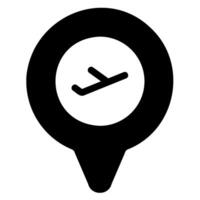 location glyph icon vector