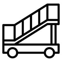 ladder line icon vector