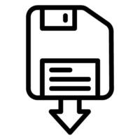 floppy disk line icon vector