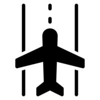 runway glyph icon vector