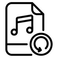 music line icon vector