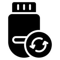 pendrive glyph icon vector