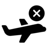 cancel glyph icon vector