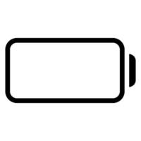 empty battery glyph icon vector