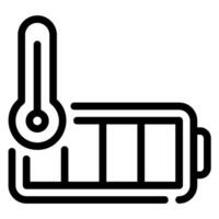 thermometer line icon vector