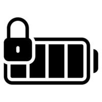 battery glyph icon vector