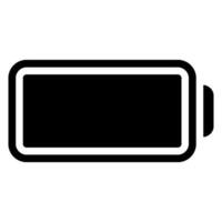 full battery glyph icon vector