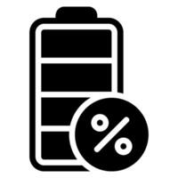 percent glyph icon vector