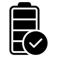 check glyph icon vector