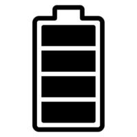 battery glyph icon vector