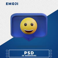 emoticon 3d representación psd