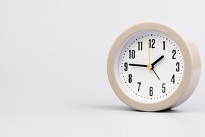 Alarm clock. High quality studio photography, time concept and working with time. photo