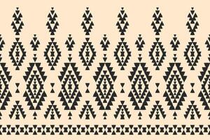 Ethnic ikat seamless pattern in tribal. Aztec geometric ethnic ornament print. Ikat pattern style. vector