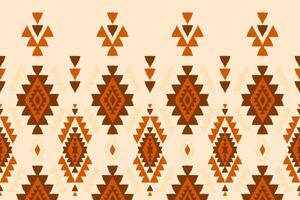 Ethnic ikat seamless pattern in tribal. Aztec geometric ethnic ornament print. Ikat pattern style. vector