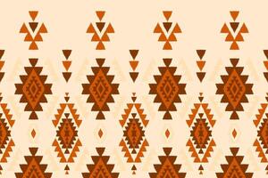 Ethnic ikat seamless pattern in tribal. Aztec geometric ethnic ornament print. Ikat pattern style. vector