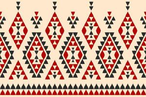 Abstract ethnic ikat art. Seamless pattern in tribal. Aztec geometric ornament print. vector