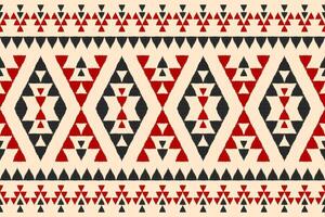 Carpet ethnic ikat pattern art. Geometric ethnic ikat seamless pattern in tribal. Mexican style. vector