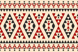 Carpet ethnic ikat pattern art. Geometric ethnic ikat seamless pattern in tribal. Mexican style. vector