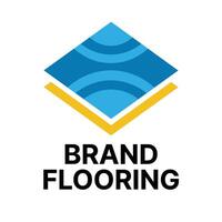 Logo flooring hall basketball football flat design sporty white background vector