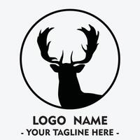 Deer Logo, Simple Vector of Buck Deer, Great for your Hunting Logo, Deer Logo