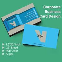 Professional business card vector