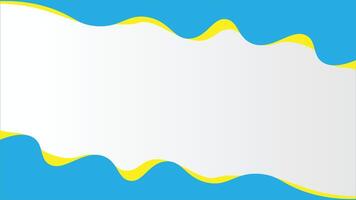 simple modern background with a combination of blue, yellow and white with an oblong arch style vector