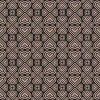 Seamless Pattern Abstract Art Deco Love vector