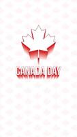 Canada day mobile background vector