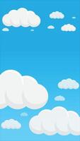 Cloudy sky mobile background vector