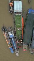 Cai Rang Floating Market in Mekong Delta Vietnam video