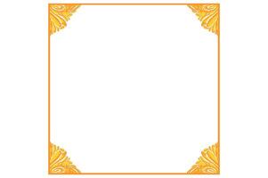 Golden Ornament Frame Border Vector Design For Decoration Element