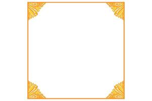 Golden Ornament Frame Border Vector Design For Decoration Element