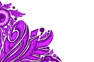 Purple Eye Ball Angel Ornament Frame Border vector