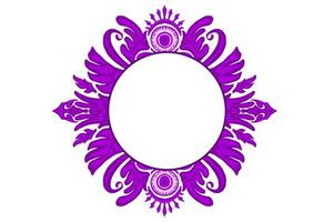 Purple Eye Ball Angel Ornament Frame Border vector