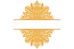 Golden Ornament Frame Border Vector Design For Decoration Element