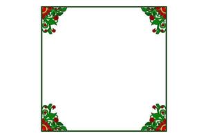 Flora and Rose Ornament Frame Border Vector For Decoration Design