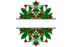 Flora and Rose Ornament Frame Border Vector For Decoration Design