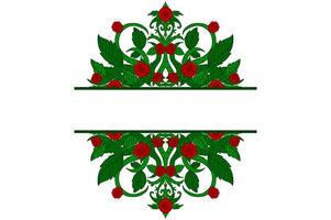 Flora and Rose Ornament Frame Border Vector For Decoration Design