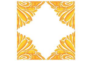 Golden Ornament Frame Border Vector Design For Decoration Element