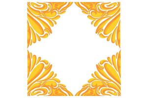 Golden Ornament Frame Border Vector Design For Decoration Element