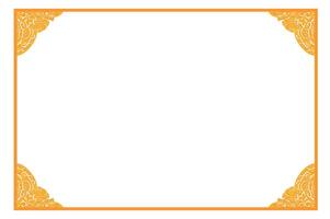Golden Ornament Frame Border Vector Design For Decoration Element