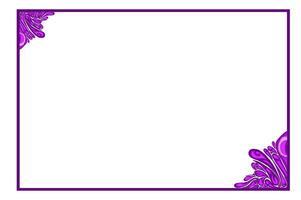 Purple Eye Ball Angel Ornament Frame Border vector