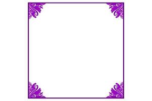 Purple Eye Ball Angel Ornament Frame Border vector