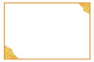 Golden Ornament Frame Border Vector Design For Decoration Element