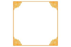 Golden Ornament Frame Border Vector Design For Decoration Element