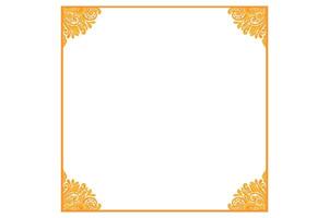 Golden Ornament Frame Border Vector Design For Decoration Element