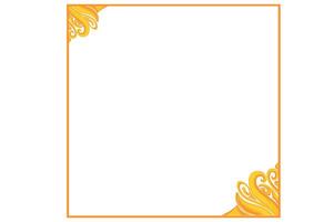 Golden Ornament Frame Border Vector Design For Decoration Element