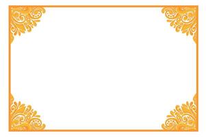 Golden Ornament Frame Border Vector Design For Decoration Element