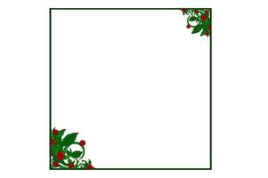 Flora and Rose Ornament Frame Border Vector For Decoration Design